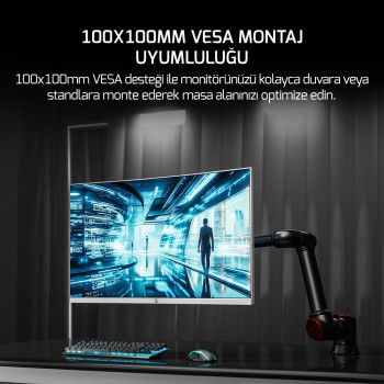 27 GAMEPOWER VIVID F20 CURVED 1MS 144Hz MONITOR WHITE